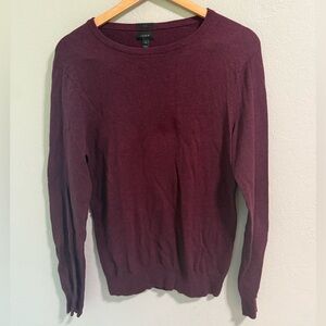 J.Crew Red Merino Wool Blend Crewneck Sweater Men’s Small